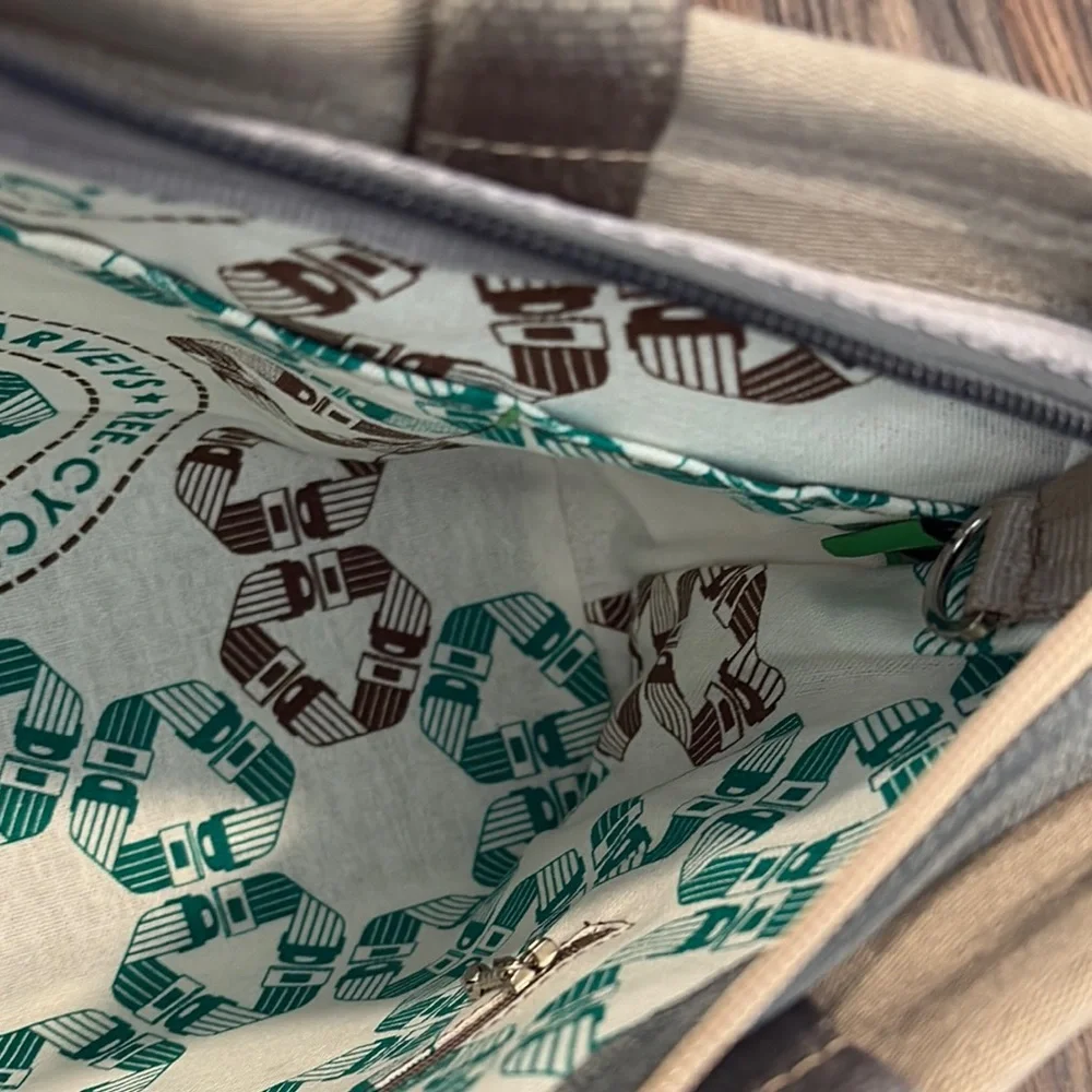 Harvey’s Woven Tree-Cycle Tote Bag in Neutral Tones